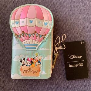 Loungefly Disney Mickey Mouse & Friends Hot Air Balloon Wallet-HTF! NWT